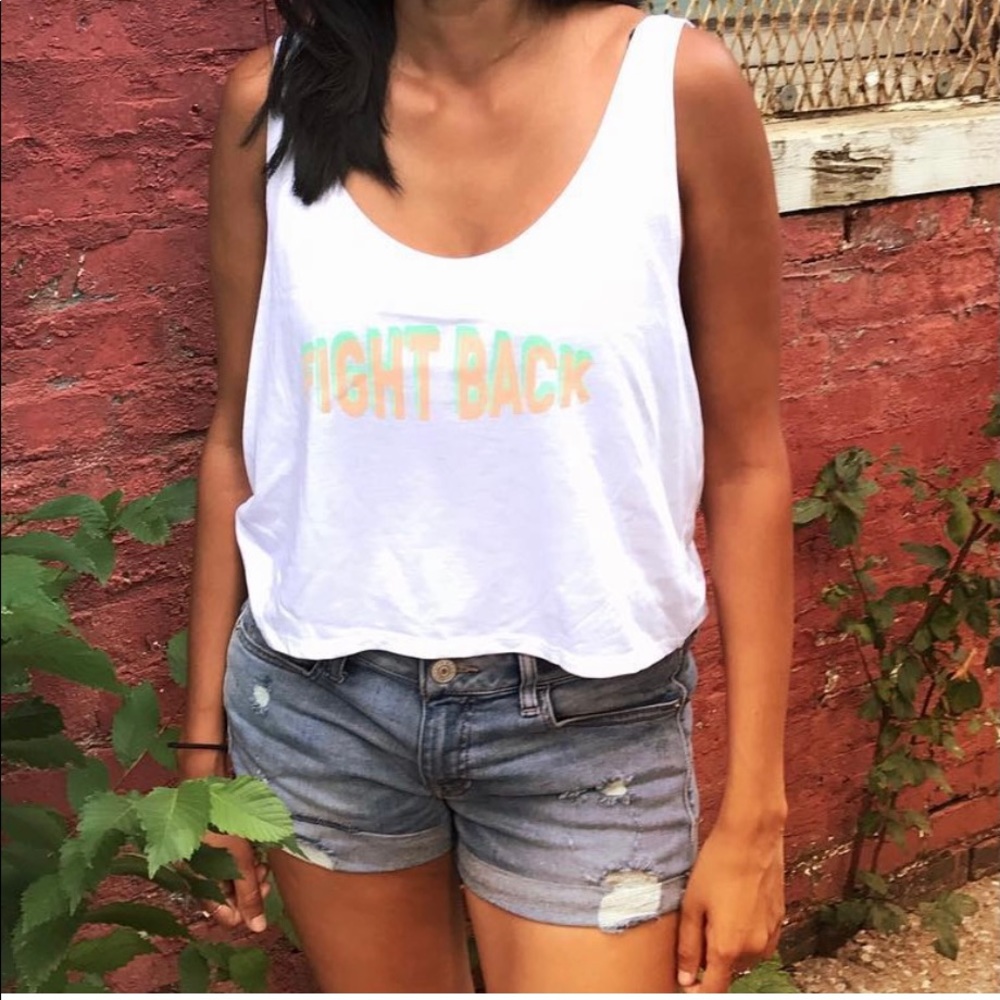 “Fight Back” Cropped Tank - Picture 3 of 3